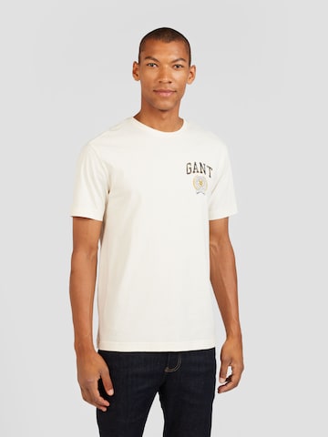 GANT T-Shirt in Beige: Vorderseite