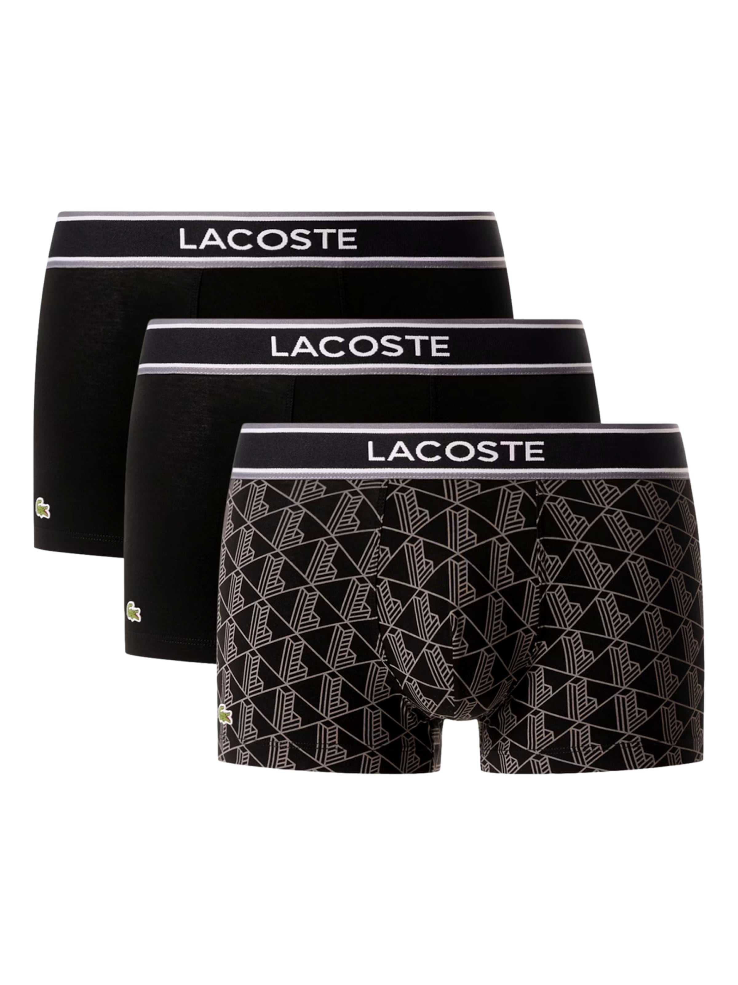 Boxer di LACOSTE in nero: frontale