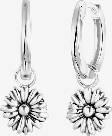 Boucles d'oreilles Lucardi en argent : devant