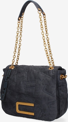 Borsa a spalla di Custo Barcelona in blu: frontale