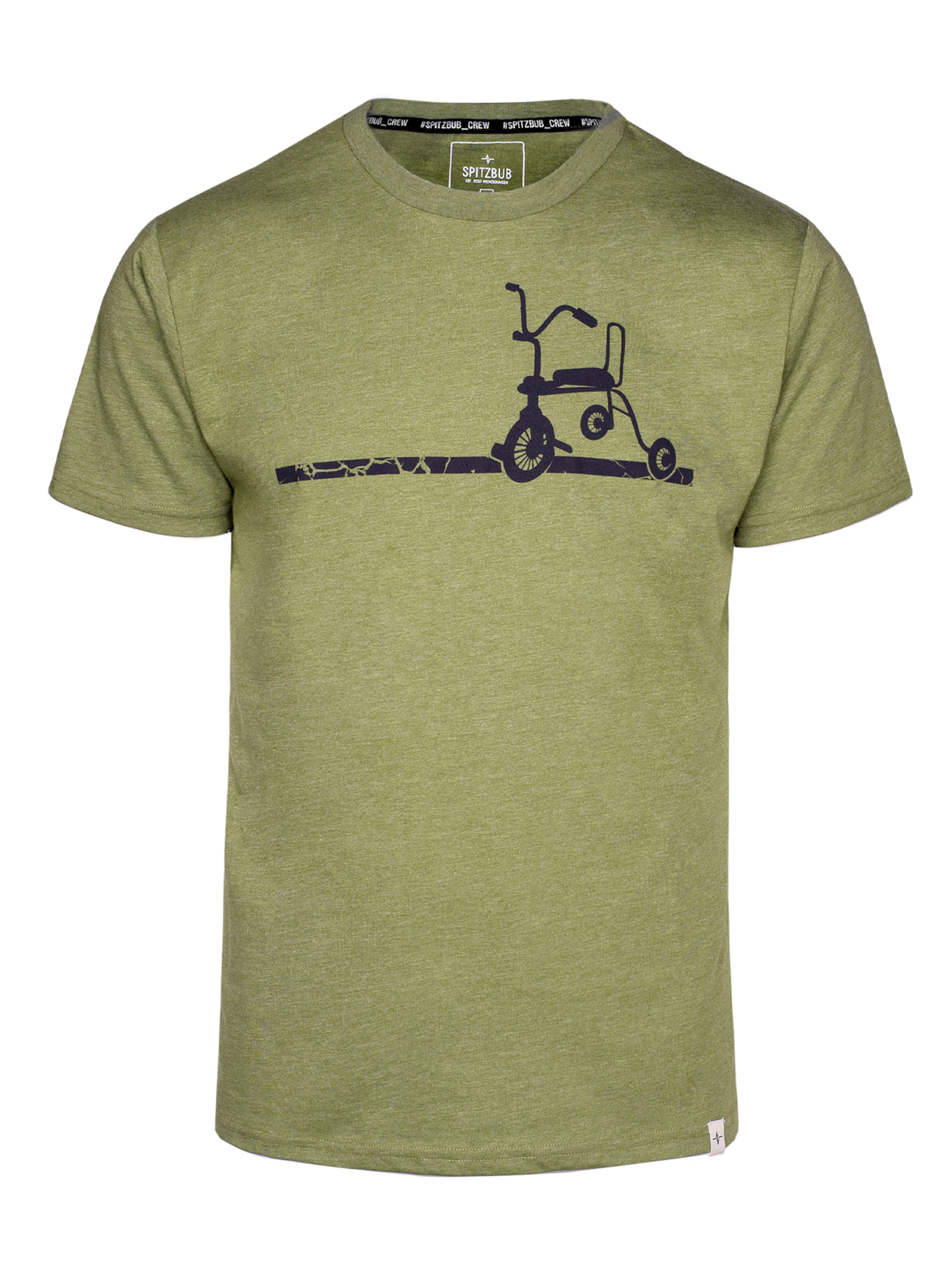 SPITZBUB T-Shirt 'Erich' in Grün: Vorderseite