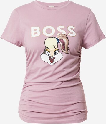 BOSS Shirts 'Ecabi' i pink: forside