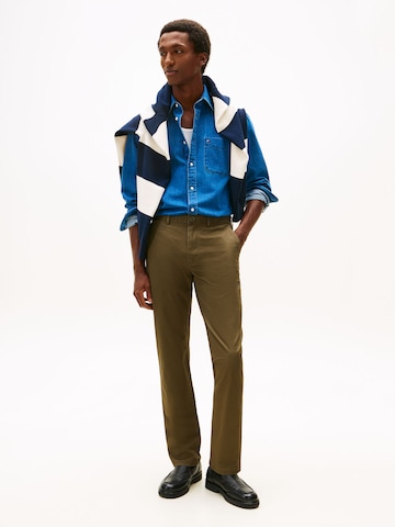 TOMMY HILFIGER Regular Chinobyxa 'DENTON ESSENTIAL' i grön