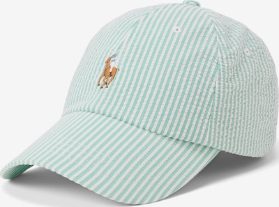 Polo Ralph Lauren Lippalakki värissä vaaleanruskea / minttu / valkoinen, Tuotenäkymä