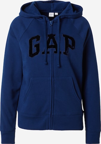 GAP Zip-Up Hoodie in Blue: front