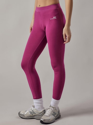 OWN Off With Nature Slim fit Leggings 'Leggings' in Pink