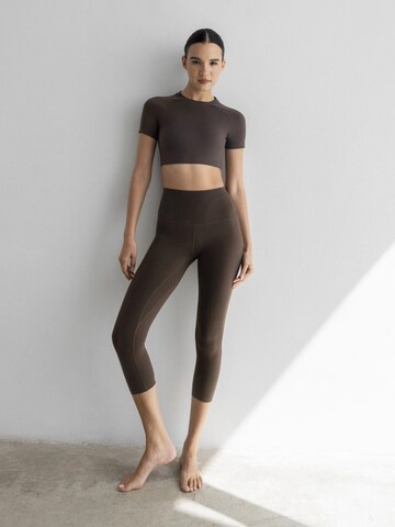 Skinny Leggings 'Capri Moka' MyLibi en marron