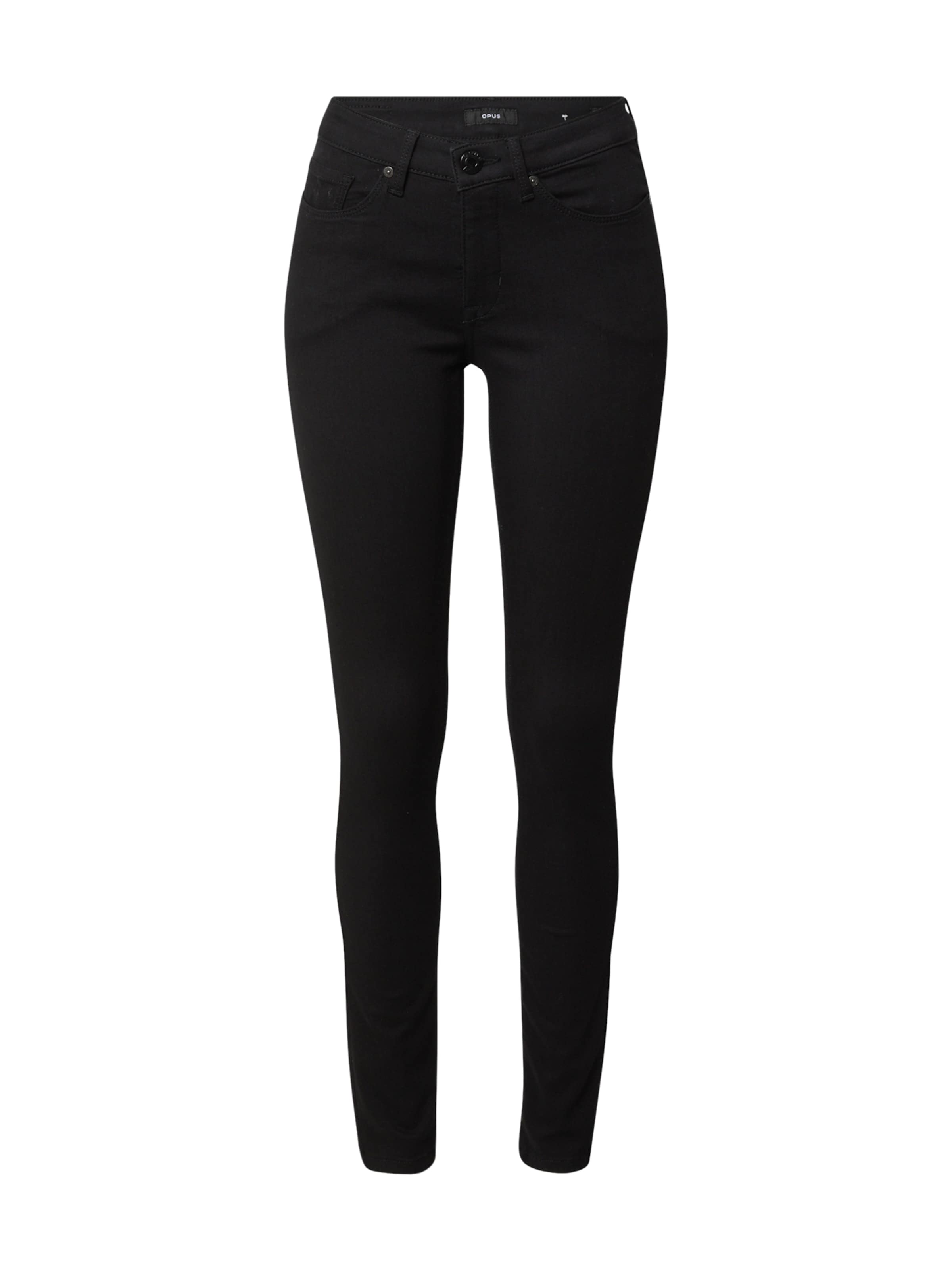 OPUS Skinny Jeans 'Elma' in Zwart: voorkant