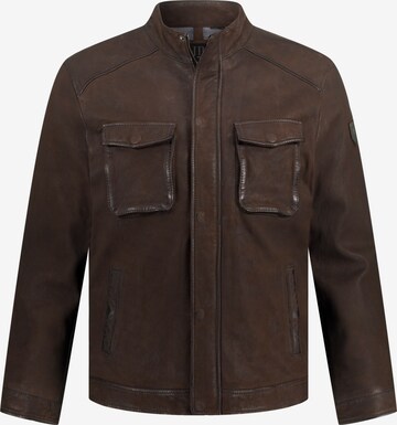 JP1880 Between-Season Jacket in Brown: front