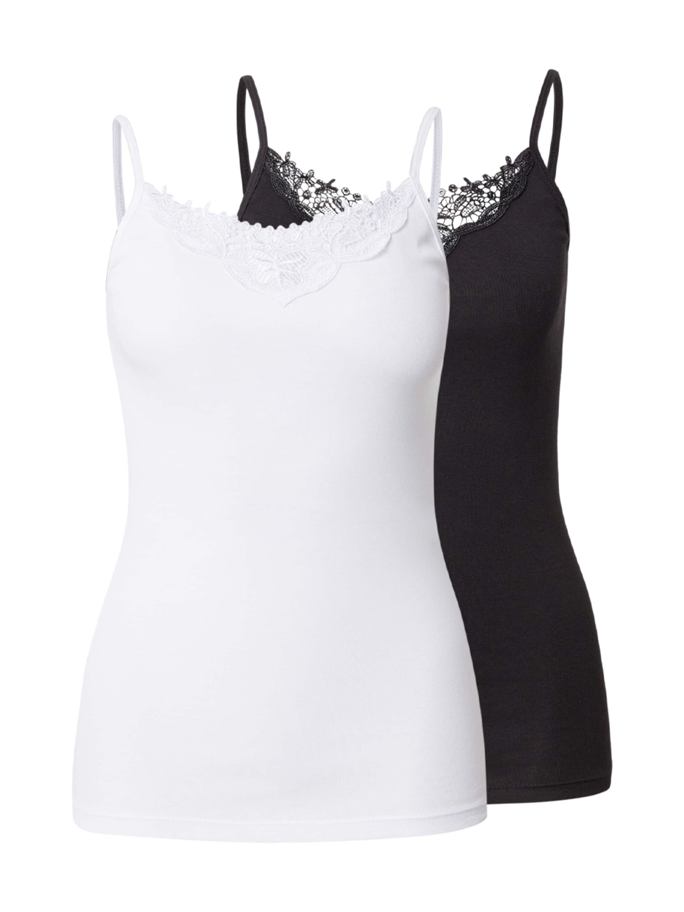 ONLY Топ 'ONLLulu' в Черный / Белый, Обзор товара