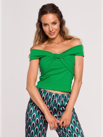 made of emotion - Blusa 'M680' en verde: frente