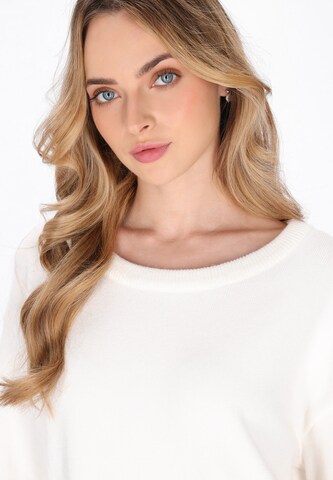 DreiMaster Klassik Sweater in White