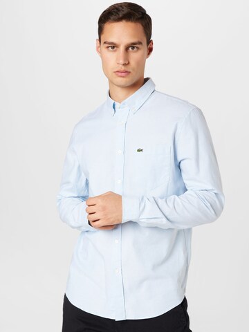 LACOSTE Regular fit Business Shirt in Blue: front