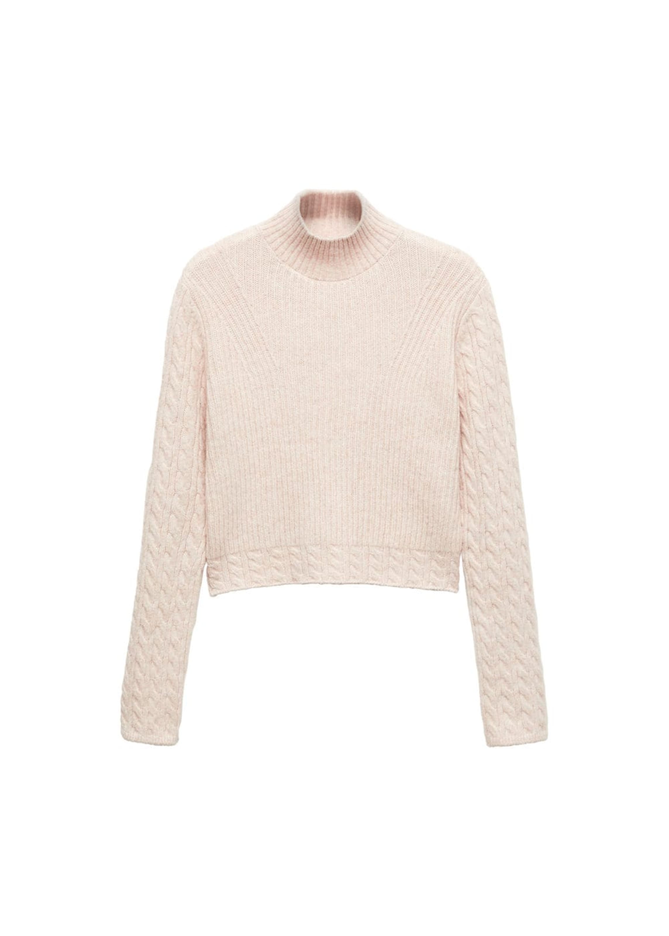 MANGO Sweter 'jade' w kolorze różowy: przód