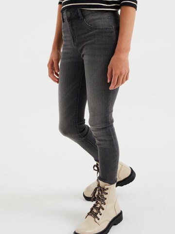 WE Fashion Skinny Jeans in Grijs