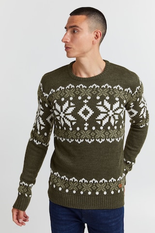 !Solid Sweater 'Norwig' in Green: front