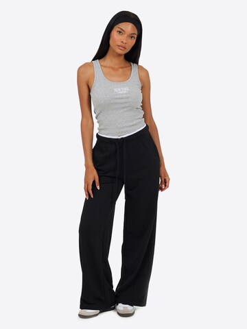 BRAVE SOUL Wide leg Broek in Zwart