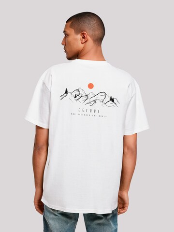 T-Shirt 'Discover The World' F4NT4STIC en blanc : devant