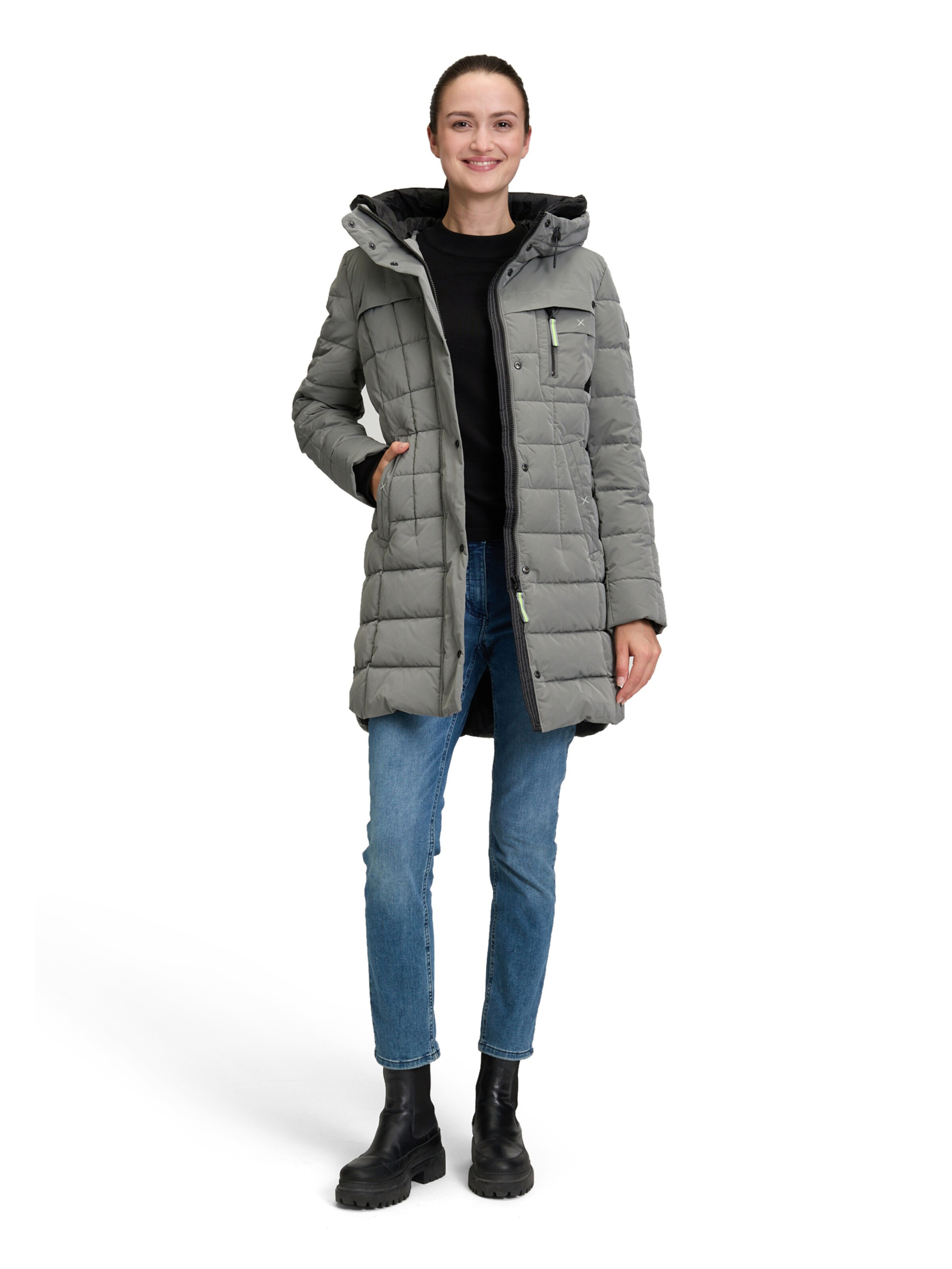 Amber & June Winter Coat in Grey