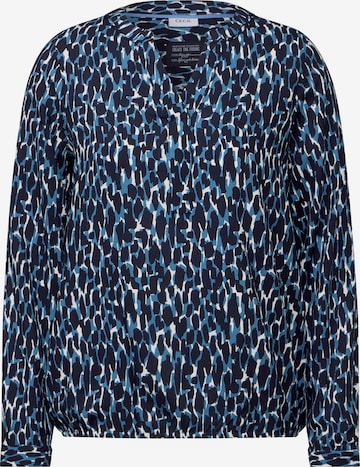 CECIL Gemusterte Bluse in Blau: Vorderseite