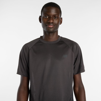 new balance Funktionsshirt 'Viz-Tech Run' in braun / grau, Produktansicht