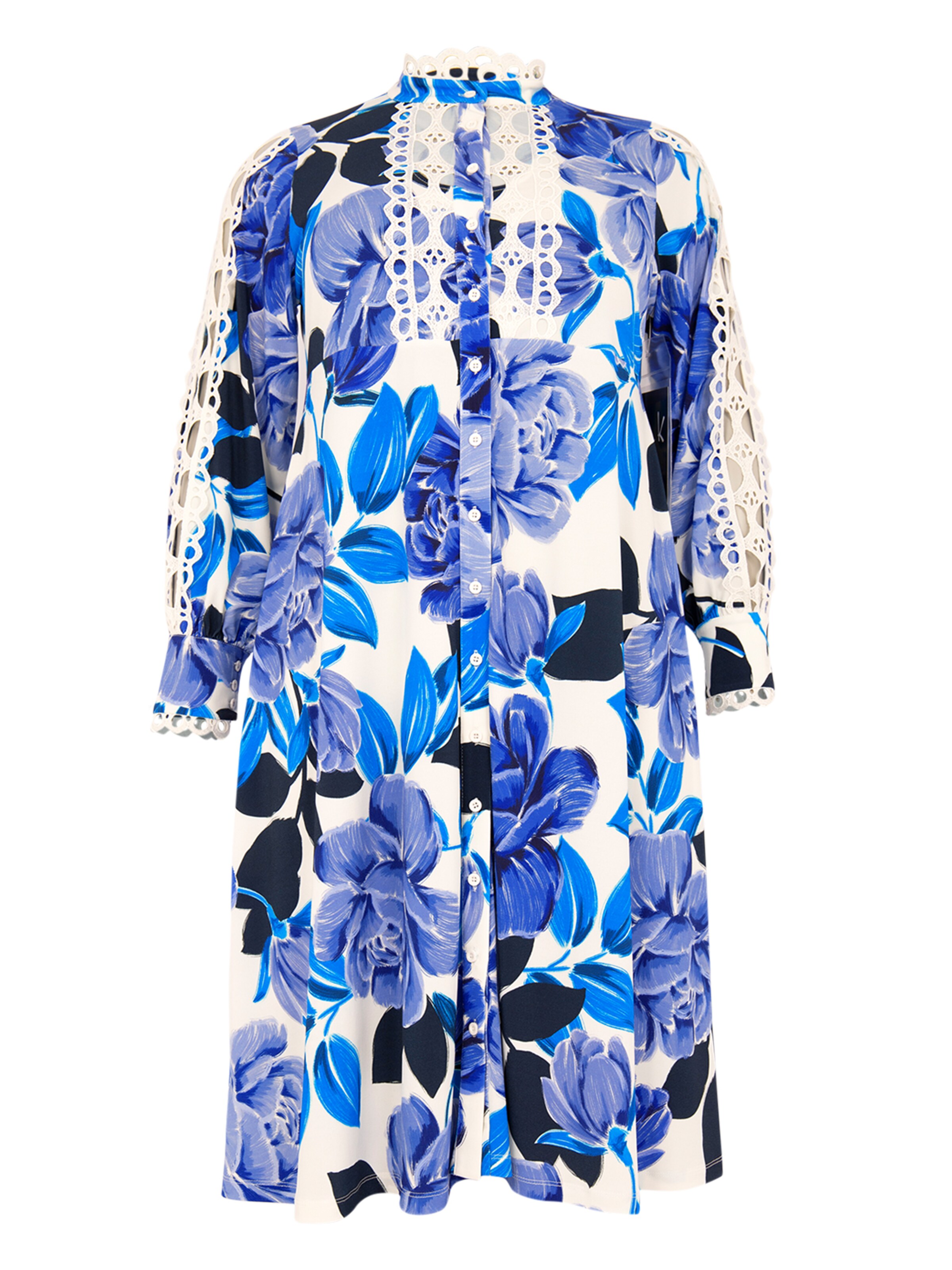 YOEK Blousejurk in Blauw: voorkant