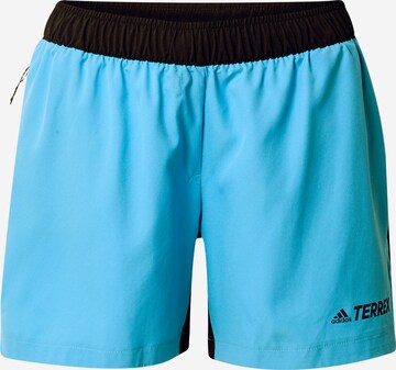 regular Pantaloni sportivi di ADIDAS TERREX in blu: frontale