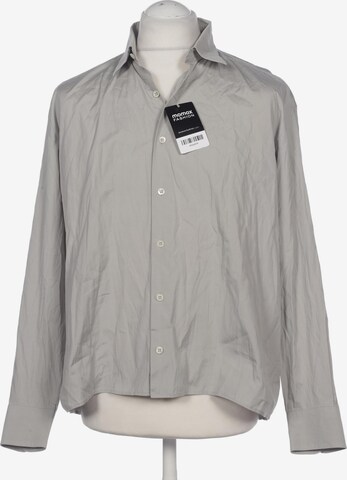PRADA Button Up Shirt in L in Grey: front