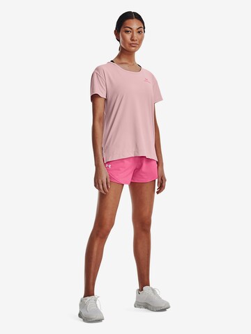 UNDER ARMOUR Обычный Спортивные штаны 'Play Up' в Ярко-розовый