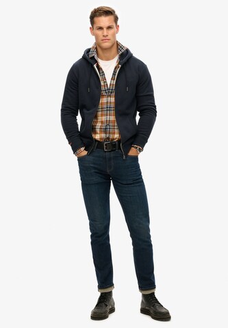 Superdry Sweat jacket 'Essential' in Blue