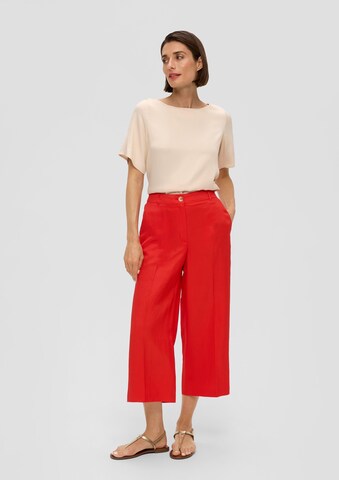 s.Oliver BLACK LABEL Wide leg Pants in Red: front