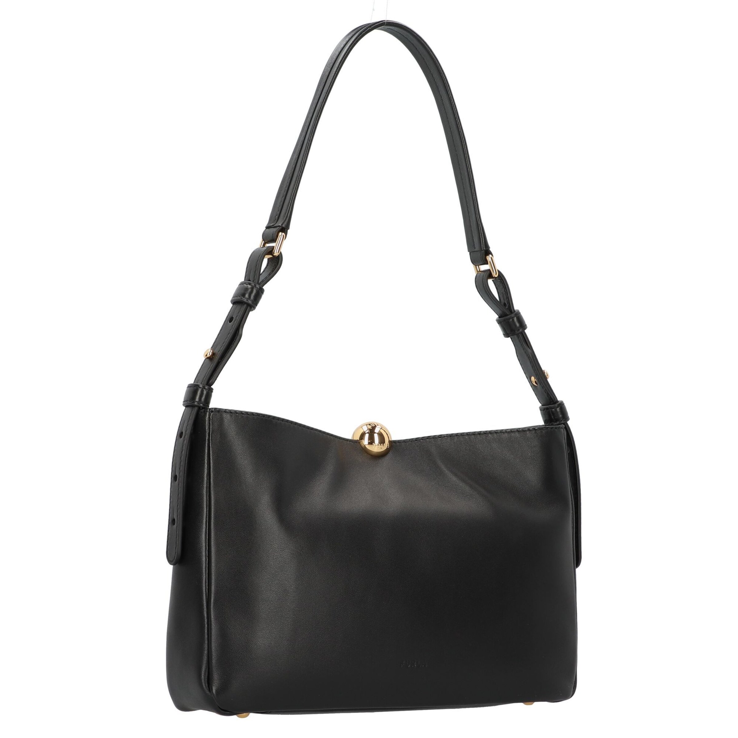 FURLA Schultertasche 'Sfera Soft' in Schwarz