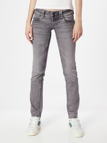 Pepe Jeans Slimfit Jeans 'Venus' in Grijs: voorkant