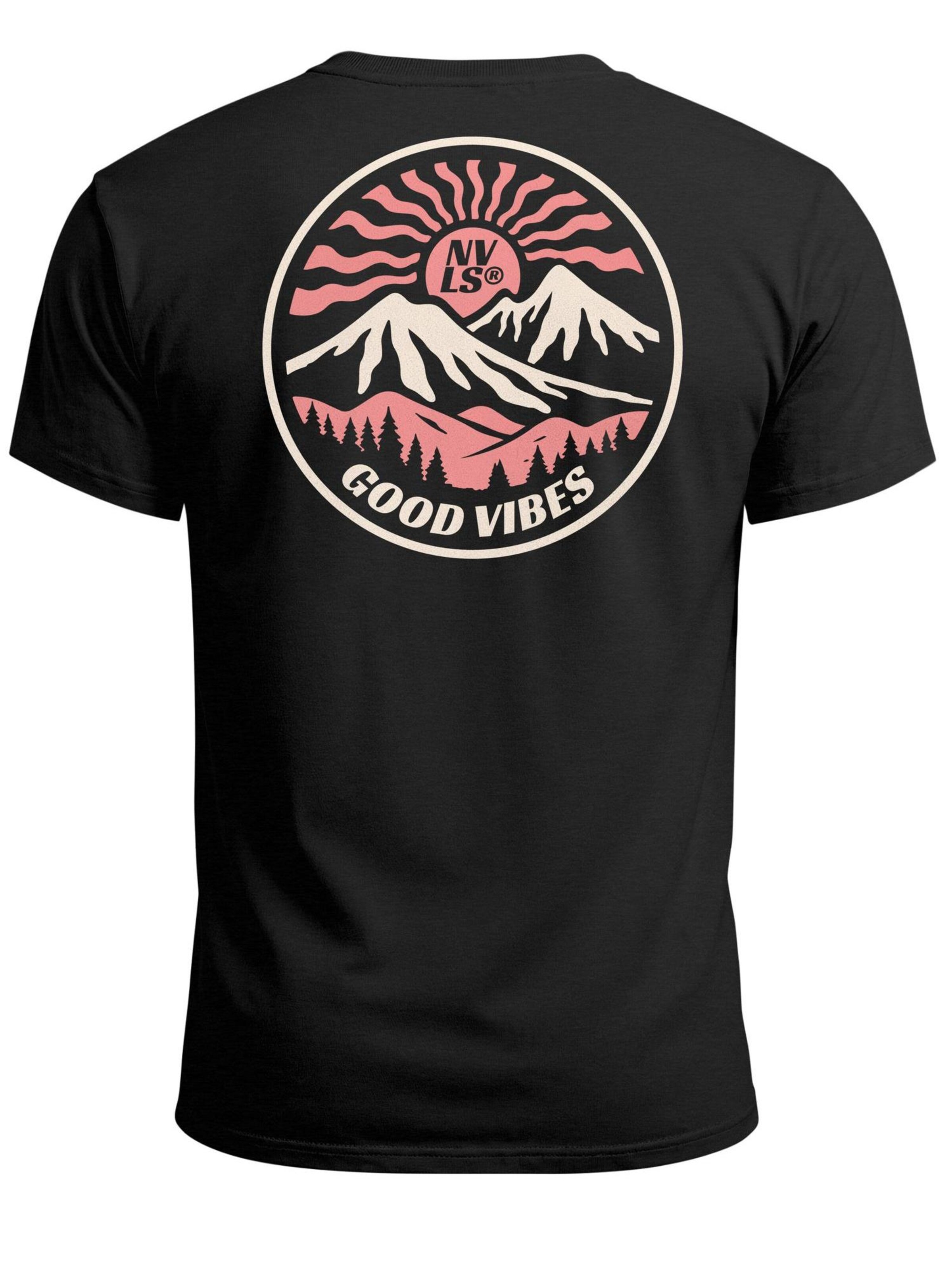 Neverless Shirt 'Good Vibes' in Black