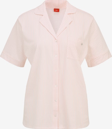 s.Oliver Pajama shirt in Orange: front