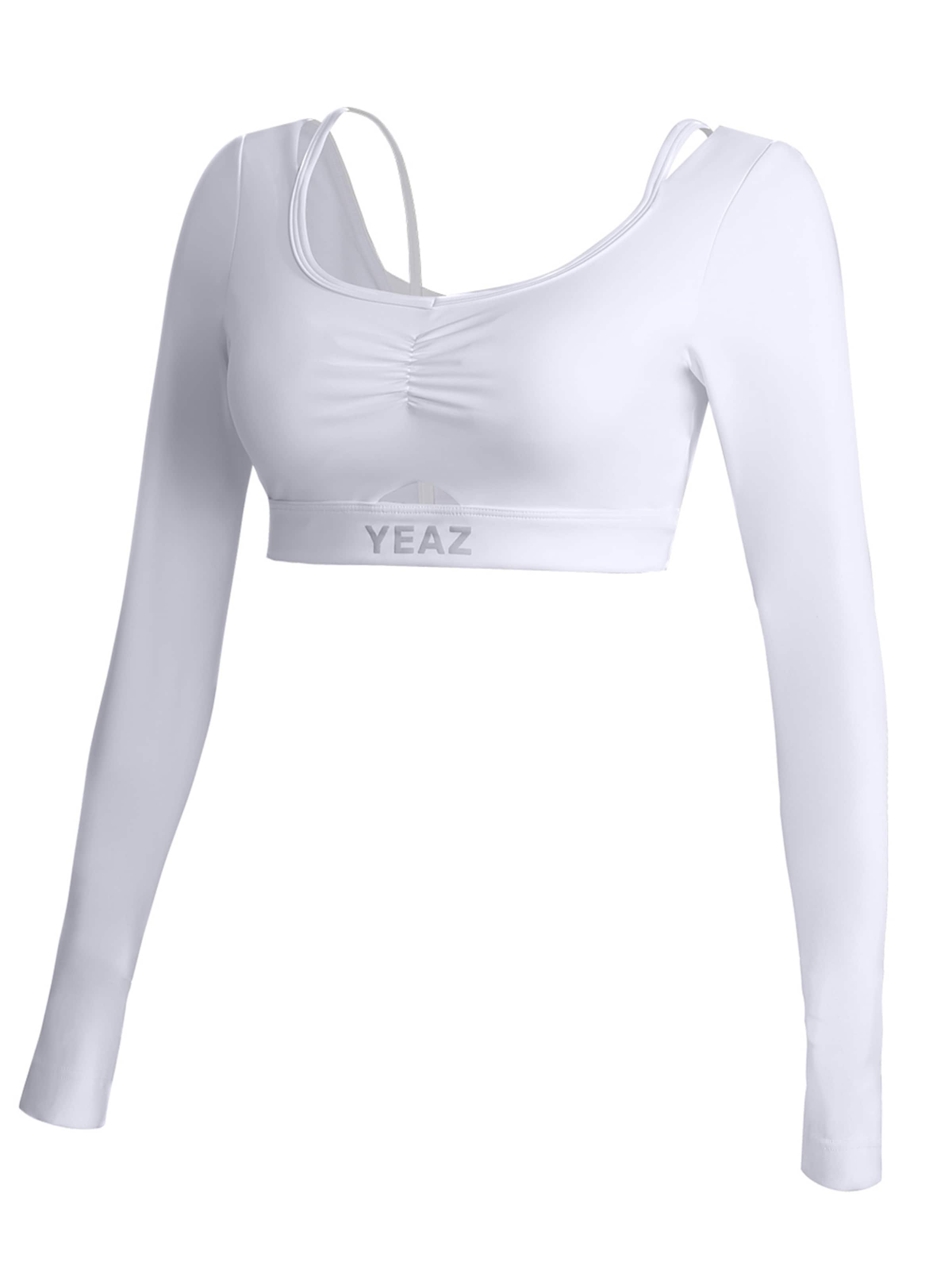 YEAZ - Camisa funcionais 'Horizon' em branco: frente