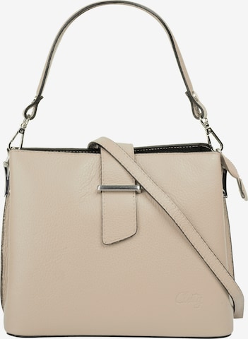 Cluty Handbag in Beige: front