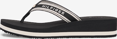 36 dydžio Šlepetės per pirštą iš TOMMY HILFIGER, spalva – juoda / balta, Prekių apžvalga