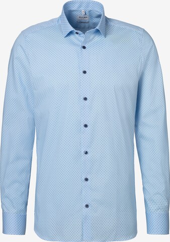 OLYMP - Slim Fit Camisa clássica em azul: frente