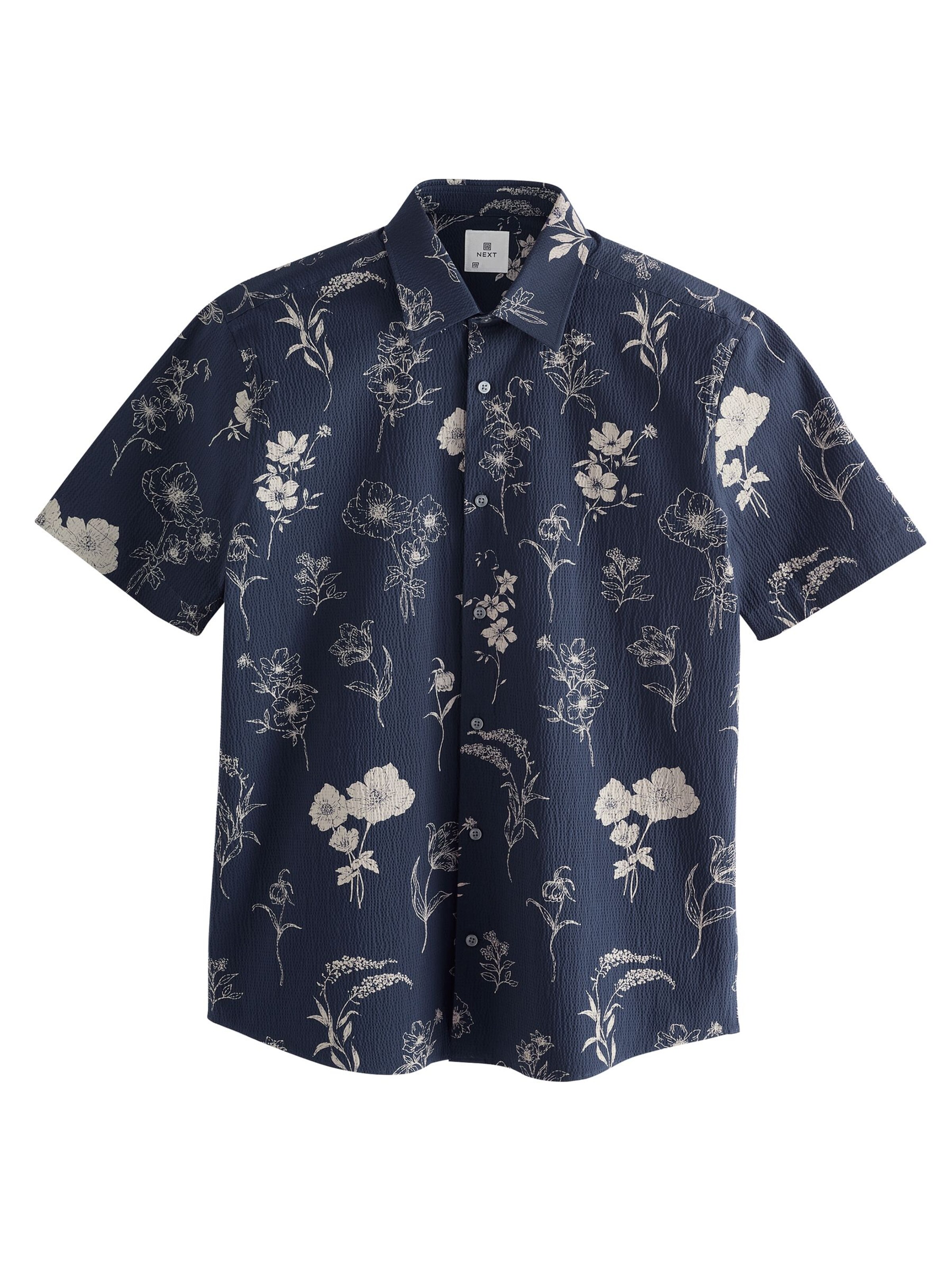 Next Overhemd in Blauw: voorkant