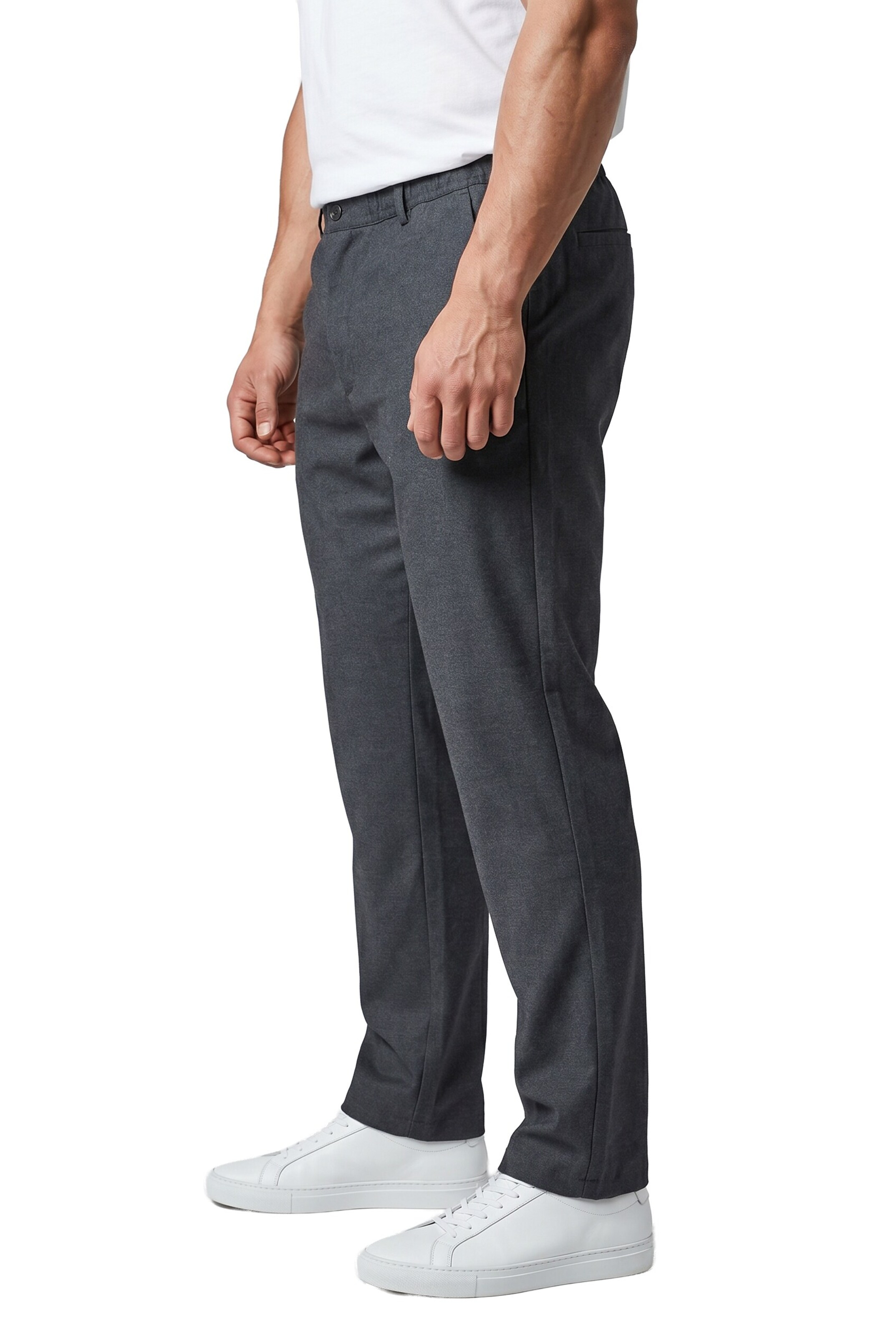 Men Plus Regular Broek in Blauw