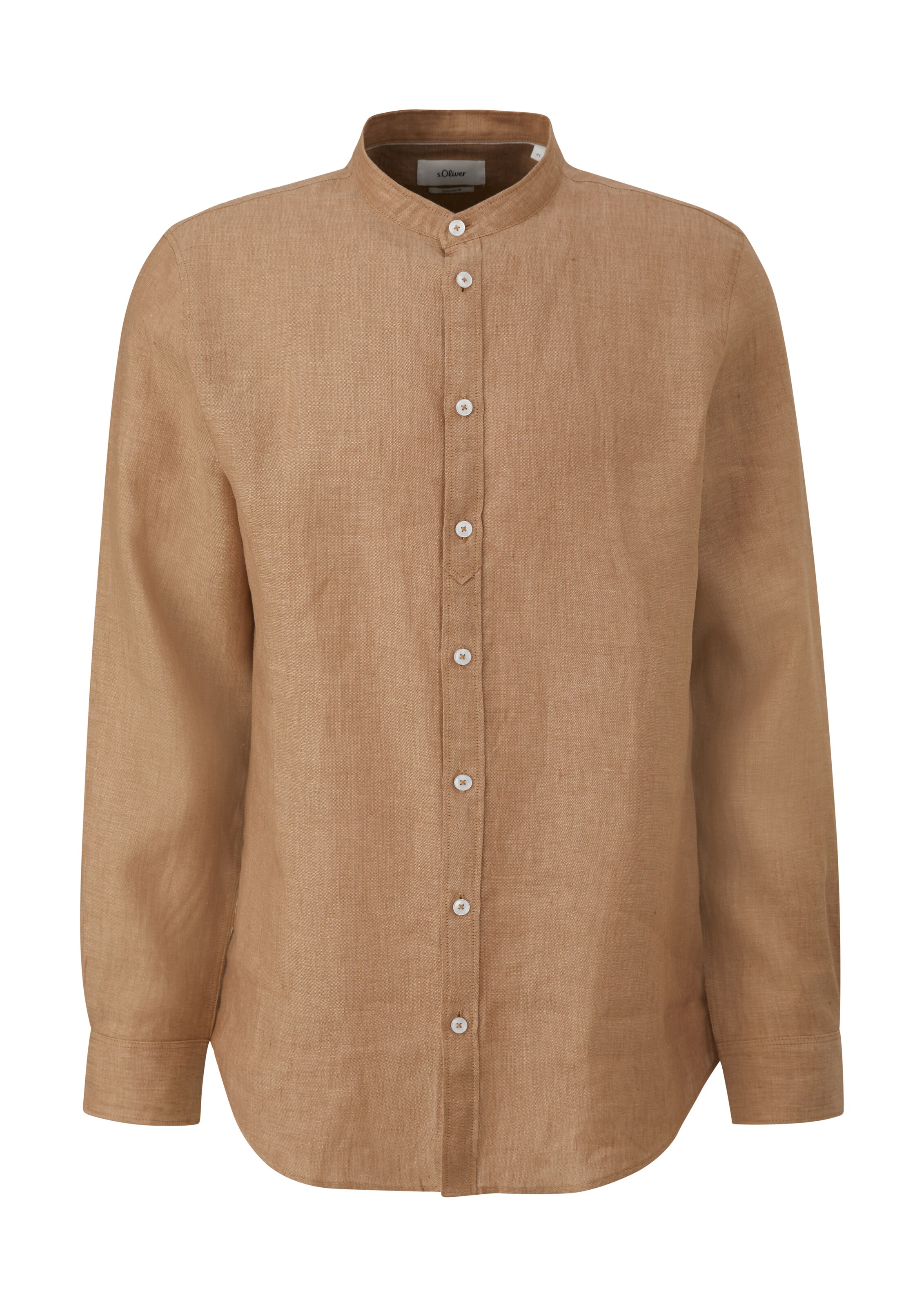 s.Oliver BLACK LABEL Regular Fit Hemd in Braun: Vorderseite