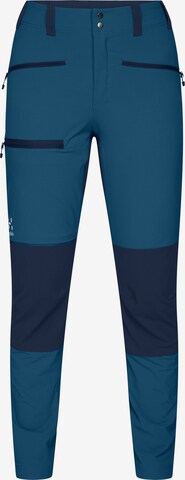 Haglöfs Regular Outdoor Pants in Blue: front