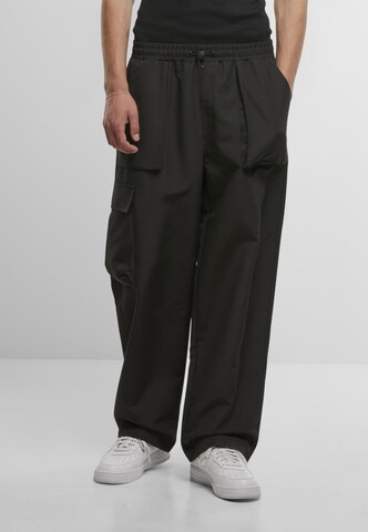 Urban Classics Loose fit Cargo Pants in Black