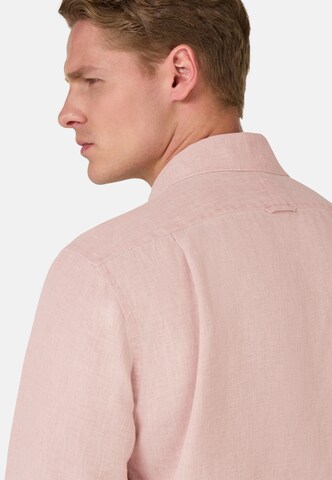 Boggi Milano Regular fit Overhemd in Roze