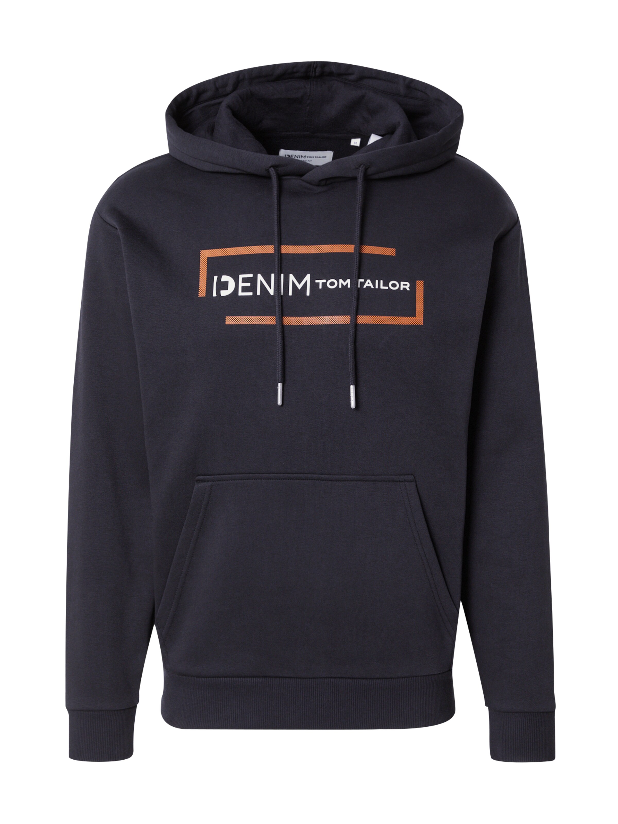 TOM TAILOR DENIM Μπλούζα φούτερ σε μαύρο: μπροστά