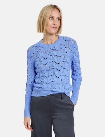 GERRY WEBER Trui in Blauw: voorkant