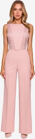 Numoco Jumpsuit 'Overall Eva' in Pink: front