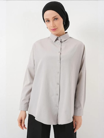 Bigdart - Blusa 'Hemden' em cinzento: frente