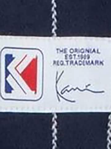 Karl Kani Outdoorjas 'Pinstripes' in Blauw